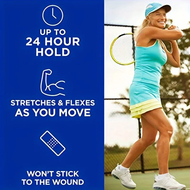 100pcs Adhesive Wound Plaster, Non Woven Tape for Minor Cuts and Abrasions - Breathable, Ideal for Home and Outdoor First aid