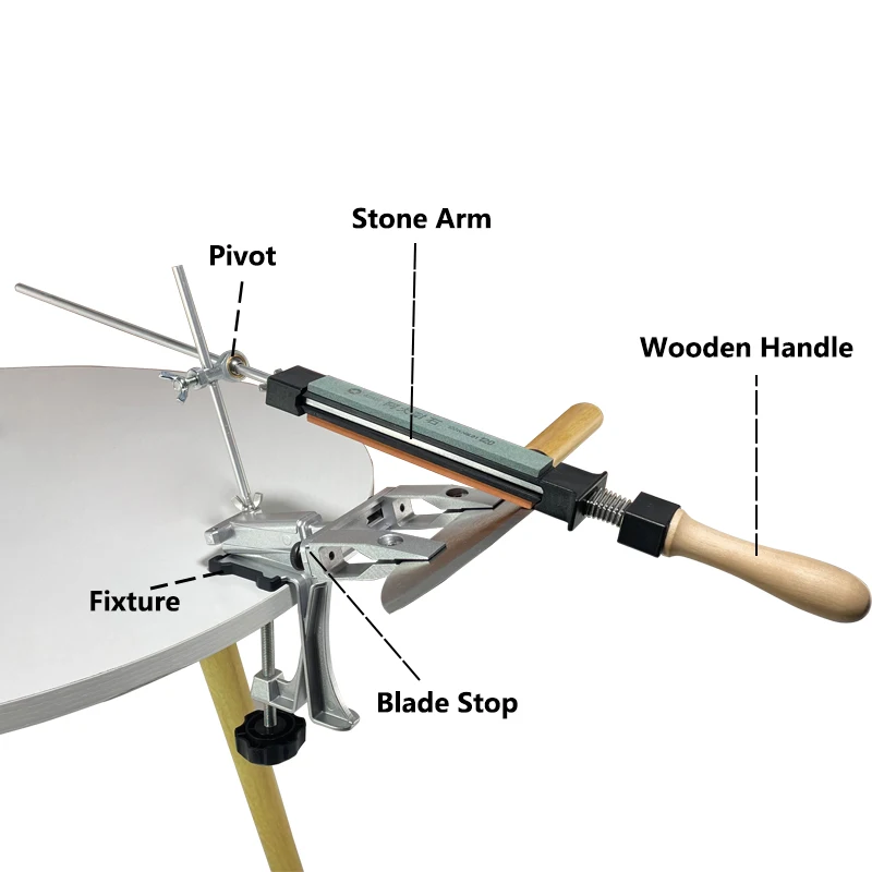 Fixed Angle Sharpener New 360 Rotary Knife Sharpener Knife Professional Diamond Sharpening Stone Polish Paste
