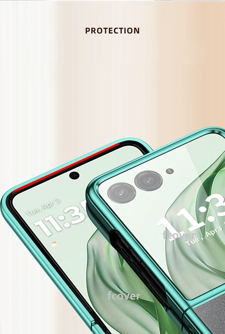 Clear Back Hard Protection Case with Frame Plating