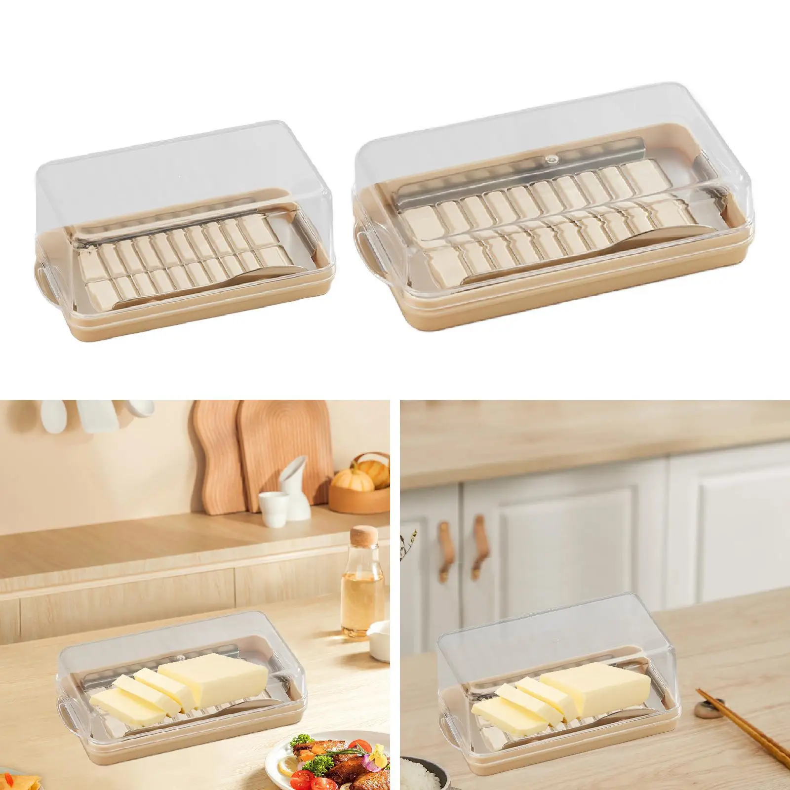Butter Slicer Cutter Container Butter Keeper,Kitchen Baking Tool Multipurpose for Easy Cutting and Storage for Pantry Baking