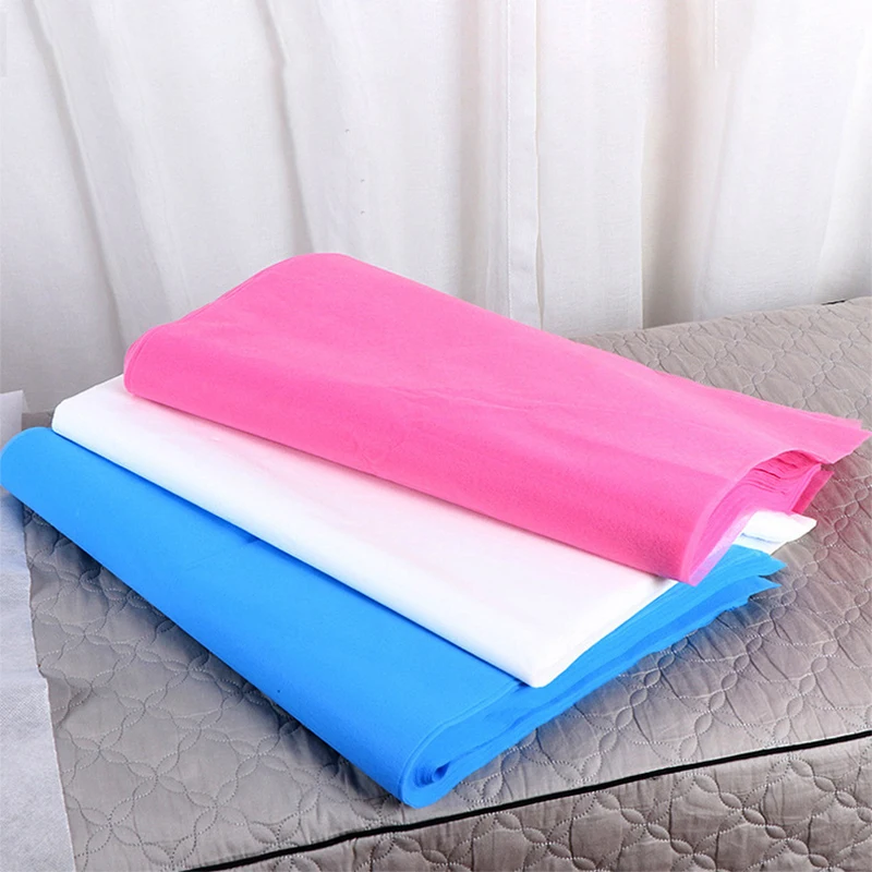 100pcs Disposable Beauty Salon Sheets Non-woven Massage Bedside Pillow Thicken Single Lying Towel Hotels SPA Towel Pad