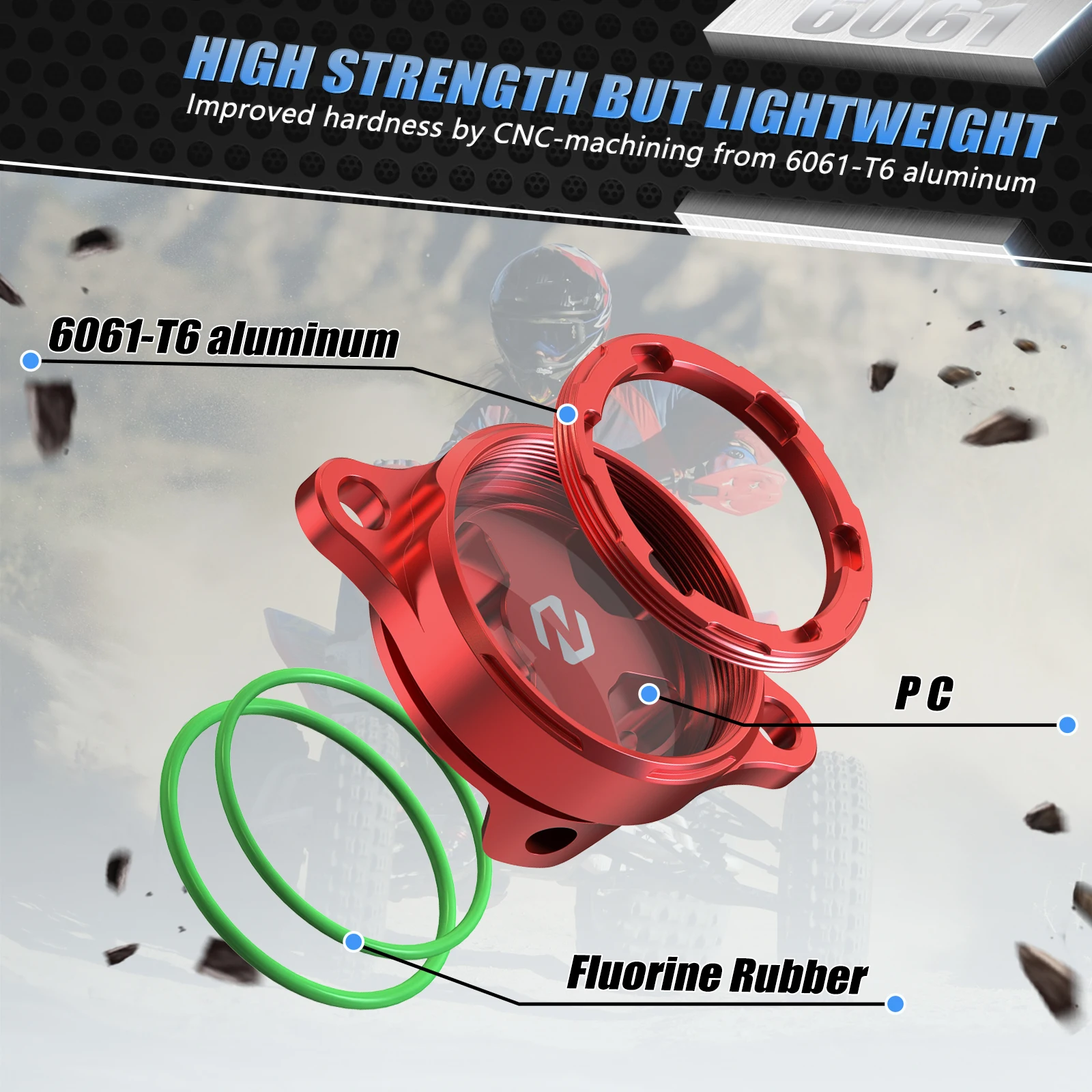 Für Honda TRX450R 2006-2009 Motoröl Filter Klare Abdeckung ATV TRX TRX450ER CBF450R CBF450X Motorrad Zubehör 11333-MEB-670 – Detail 7
