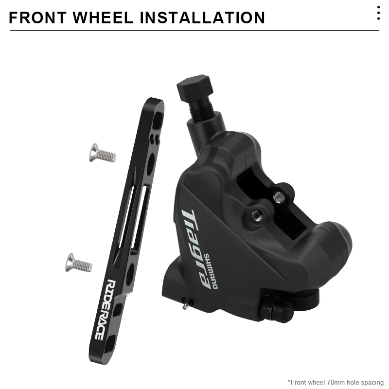 Aluminum Alloy Disc Brake Flat Mount Adapter for Road Bikes (140-160mm Rotor)