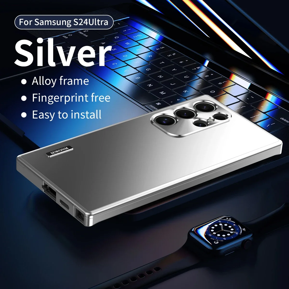 Sleek Magnetic Aluminum Alloy Shockproof Phone Case