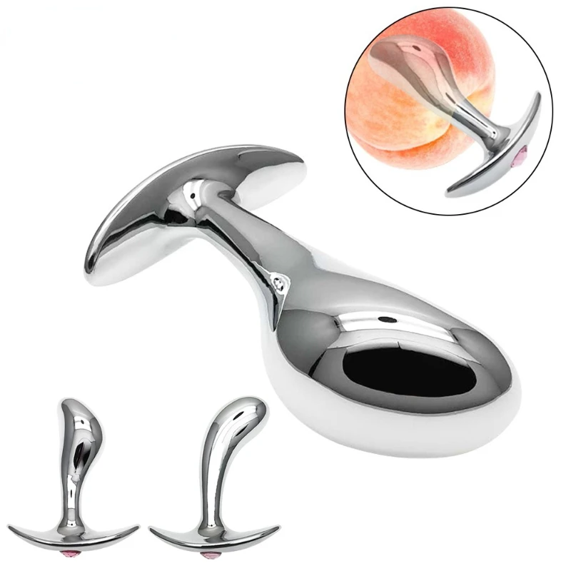 Anal Stainless Steel Plug Dildo Prostate Massager For Adults_voghion.com