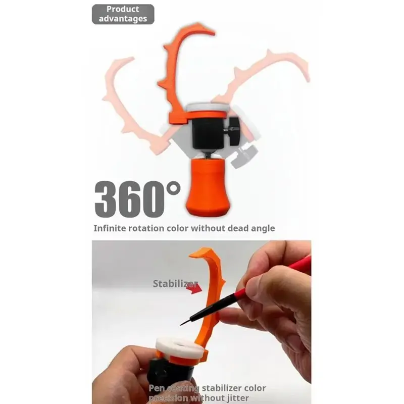 MS071 미니 휴대용 페인팅 브래킷 채색 도구 360 ° 모델 도구용 회전 스탠드 Hobby DIY-B61B