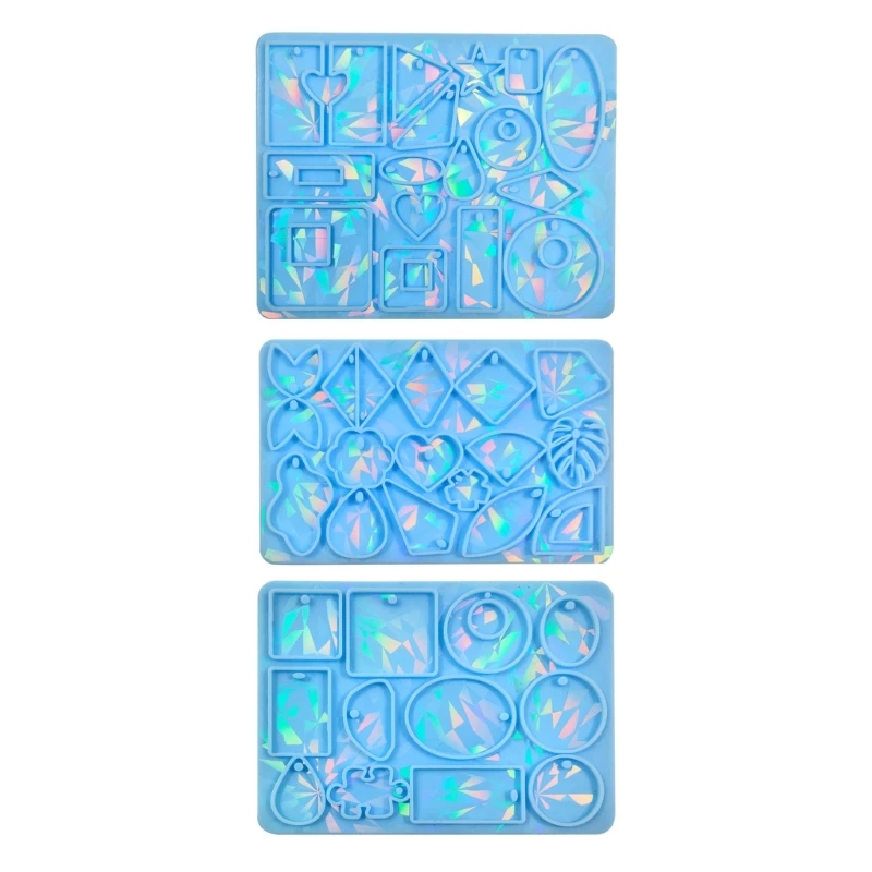 Geometric Molds Epoxy Resin Mold Handmade Jewelry Tool Easy to Clean K3ND