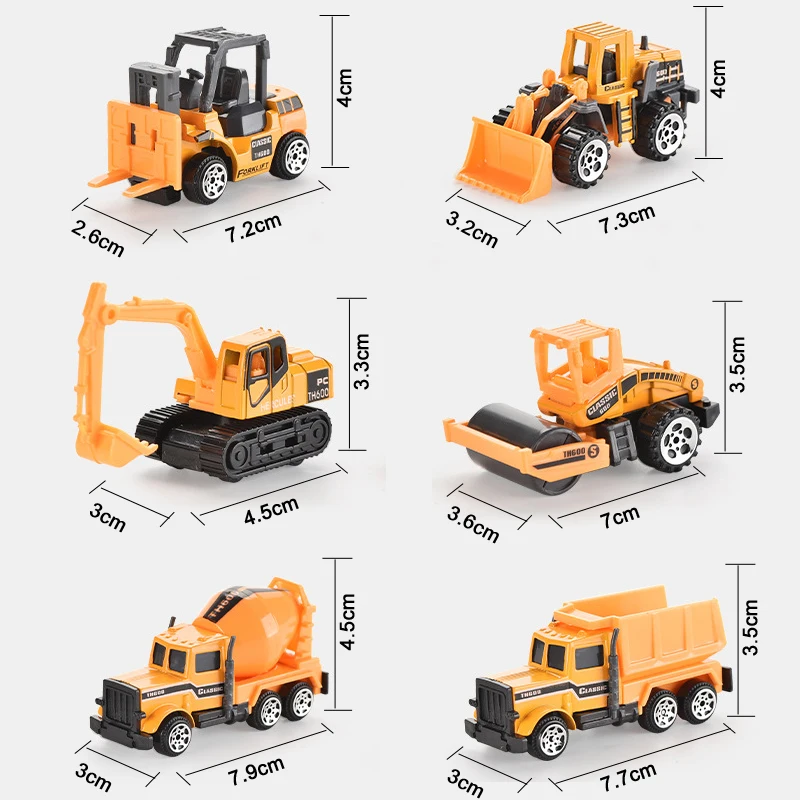 Big Trucks Set Mini Alloy Diecast Car Model Toys Vehicles Carrier Truck Helicopter Tank Fire Truck Engineering Car Toys For Kids 5