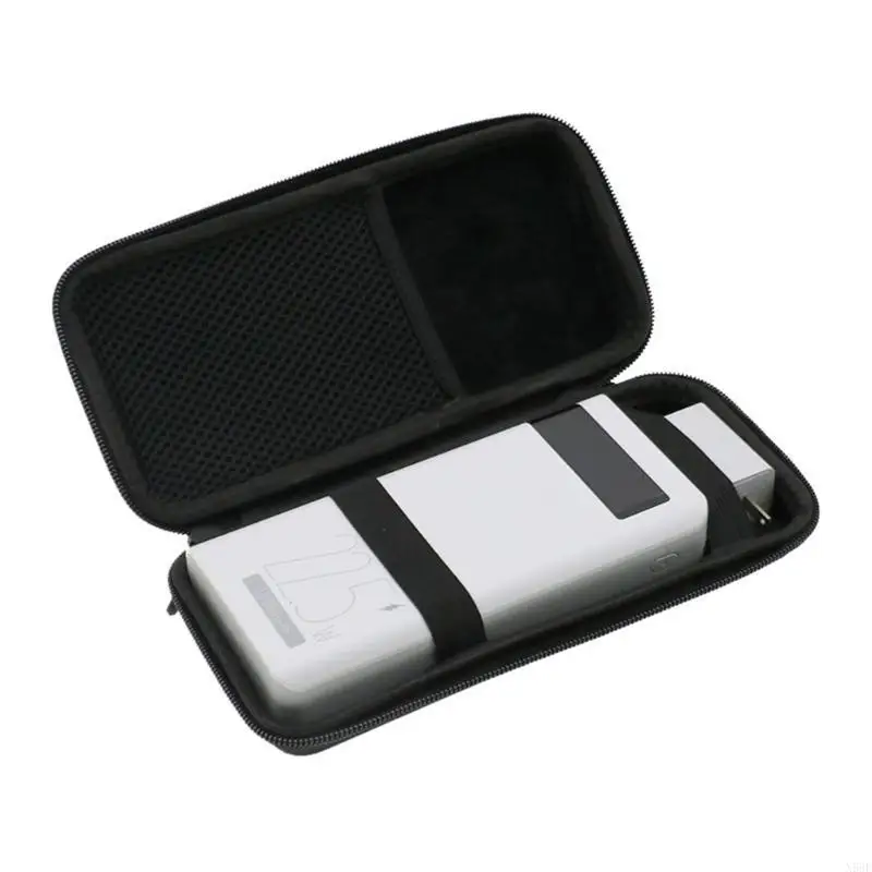 New Shockproof Storage Carry Case with Mesh Pocket Splashproof Storage Bag for ROMOSS Mobile Power 30000mAh Hard Box