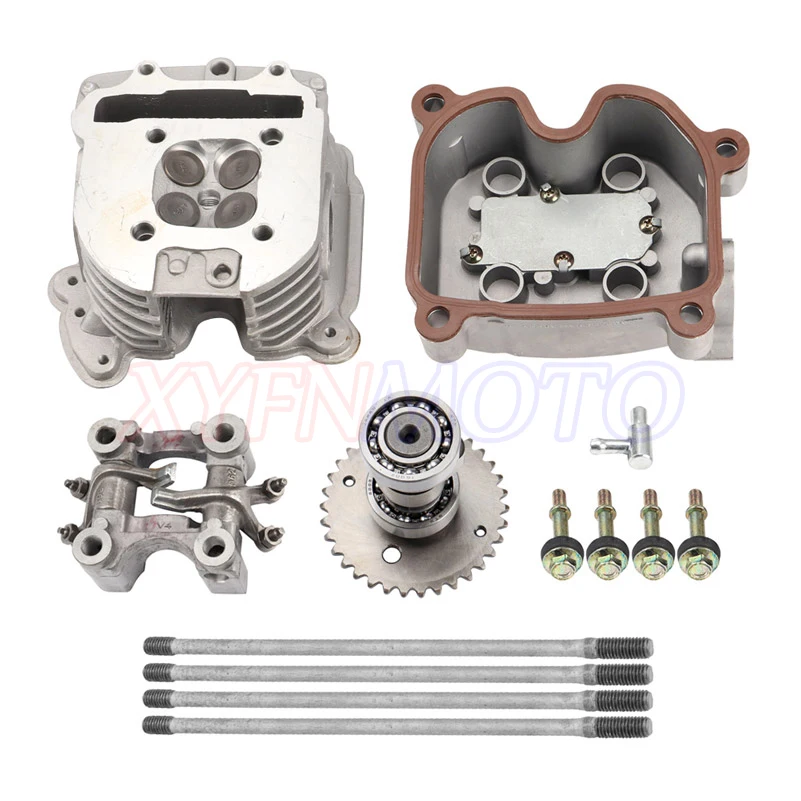 61mm-or-58-5mm-Racing-4-Valve-Cylinder-Head-Kit-Rocker-Camshaft-for-GY6 ...