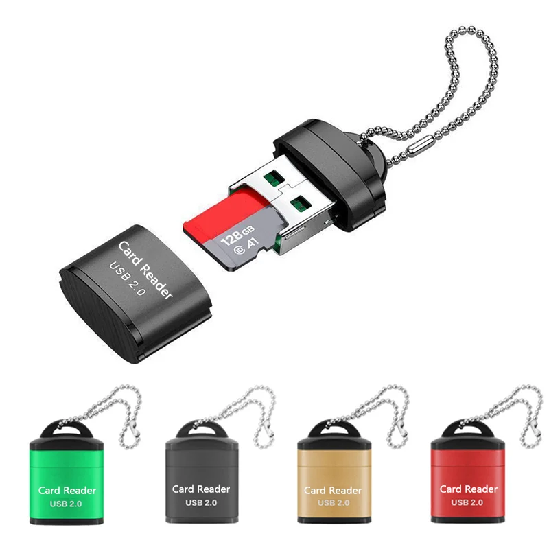 For USB Micro SD/TF Card Reader USB 2.0 Mini Mobile Phone Memory Card Reader High Speed USB Adapter For Laptop Accessories