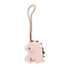 1pc Cute Dinosaur Name Sticker Pendant Cartoon Animal Plush Stuffed Doll Anti-lost Mark Name Tag Charm Keychain Bag Decor 3