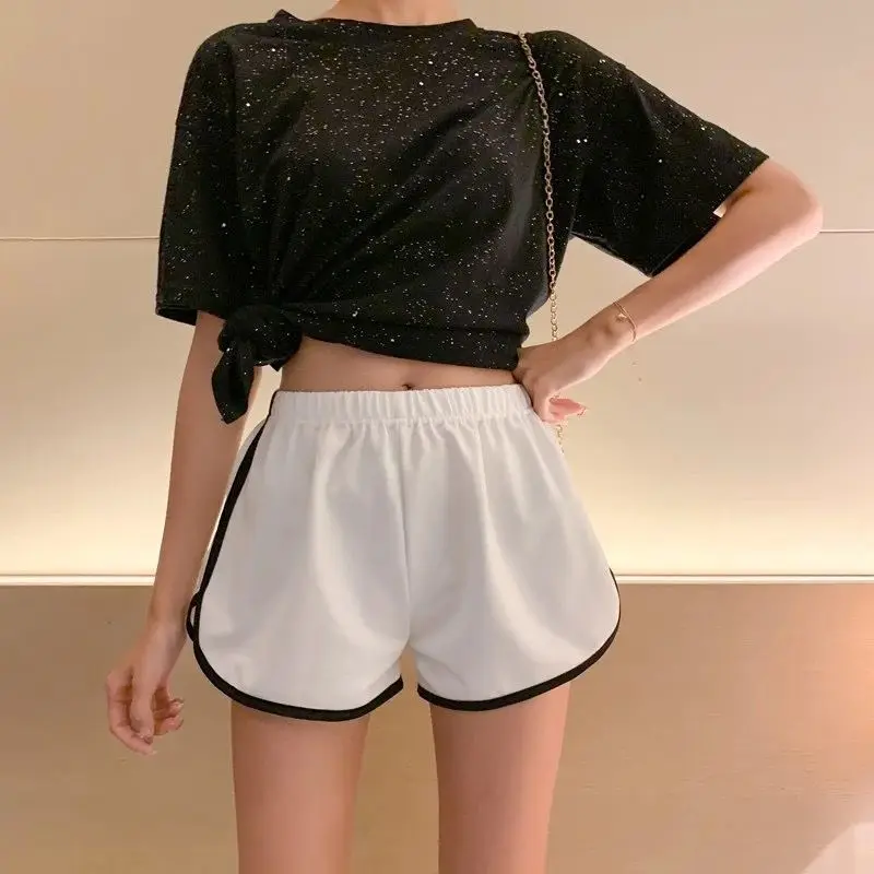 Short Pants for Woman To Wear Nylon Women's Shorts Mini Gym Home Running Elastic Waist Fitness Sport Sports Youthful Hot Outdoor