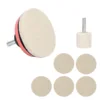Car Windscreen Glass Scratch Remover 100g Cerium Oxide Powder Polishing Kit Wheels Set Polish Pads 4