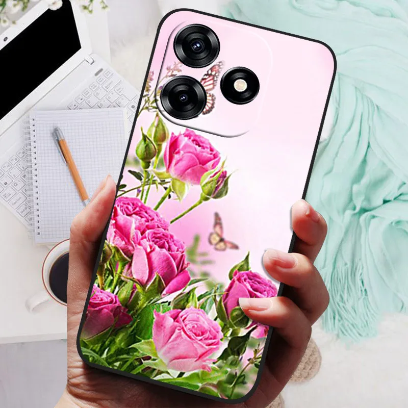 Black Silicone Soft Lion Cat Design Protective Bumper Case