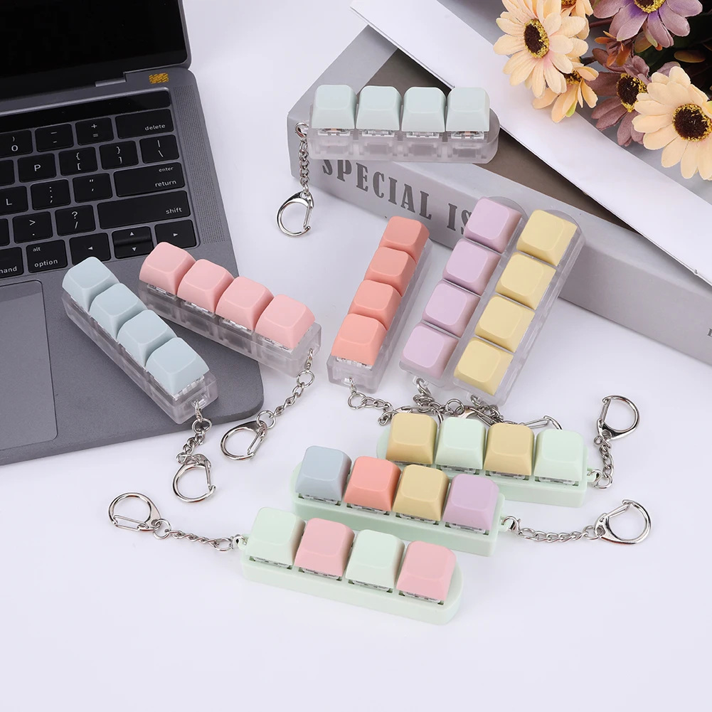 키보드 키 DIY 기계식 키보드 키체인 성인용 손가락 키보드 캡으로 시간을 보내기 위해 키보드 키를 풀어내세요