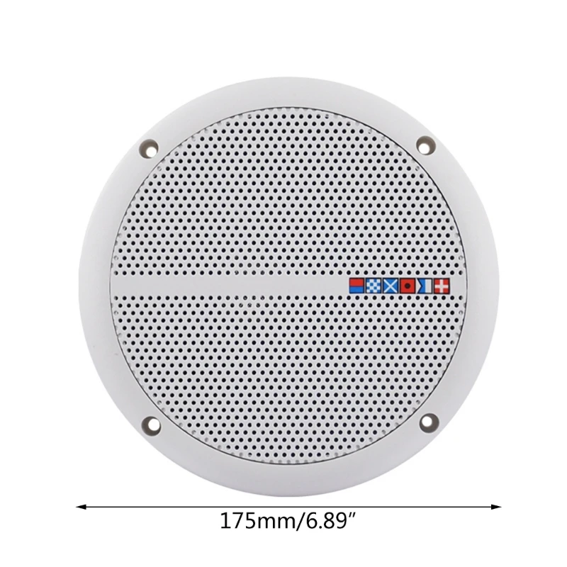 1 Pair WEAH-600 Moisture-proof Speaker Portable Ceiling Mount Loudspeaker Outdoor Passive Speaker 25W 4&Omega; for Lawn Garden
