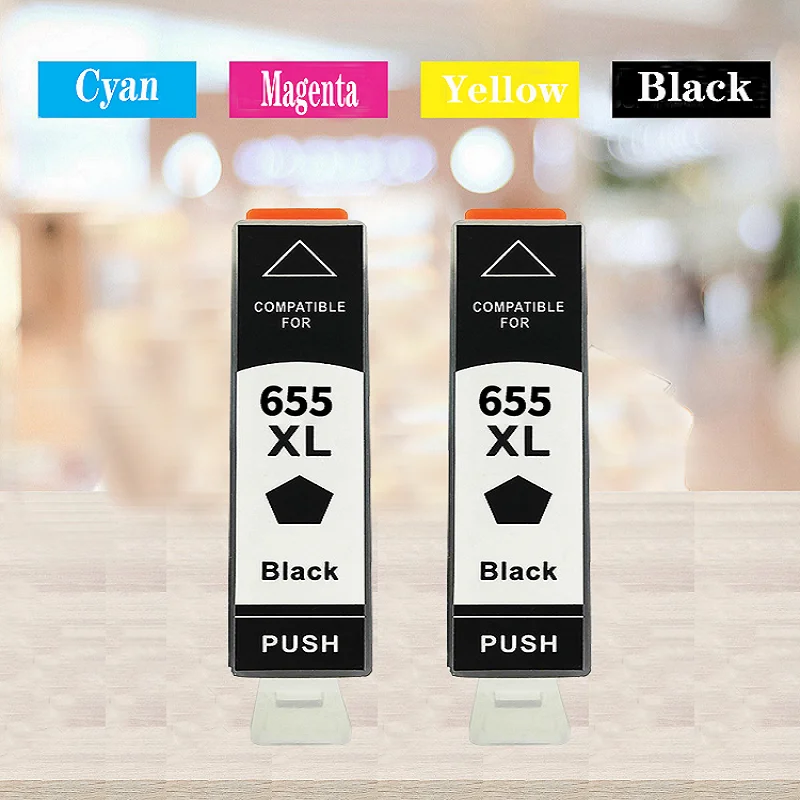 Black 655 Cartridge Replacement For Hp 655 Hp655 Xl Ink Cartridge