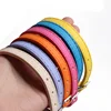 Macaron Color Cute Pet Cat Collar, Elastic Webbing Cat Collar Adjustable PU Color Small Collar with Bells for Puppies and Cats 5