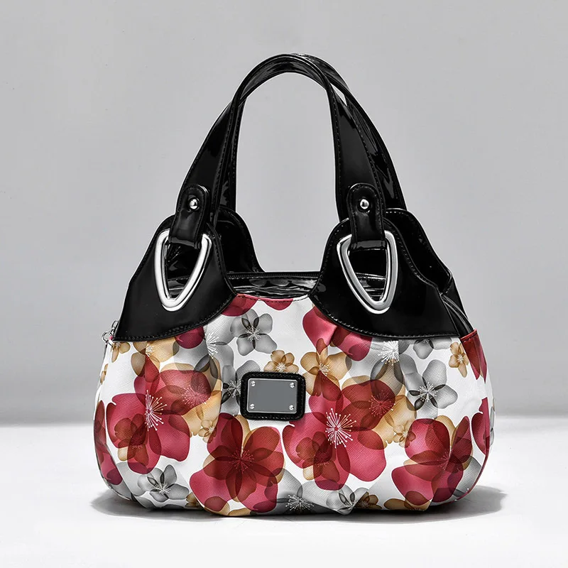 2022 Fashion Women Shoulder Bags Printed Flowers Ladies Messenger Bag Designer Luxury Brand High Quality Leather Ladies Handbag 