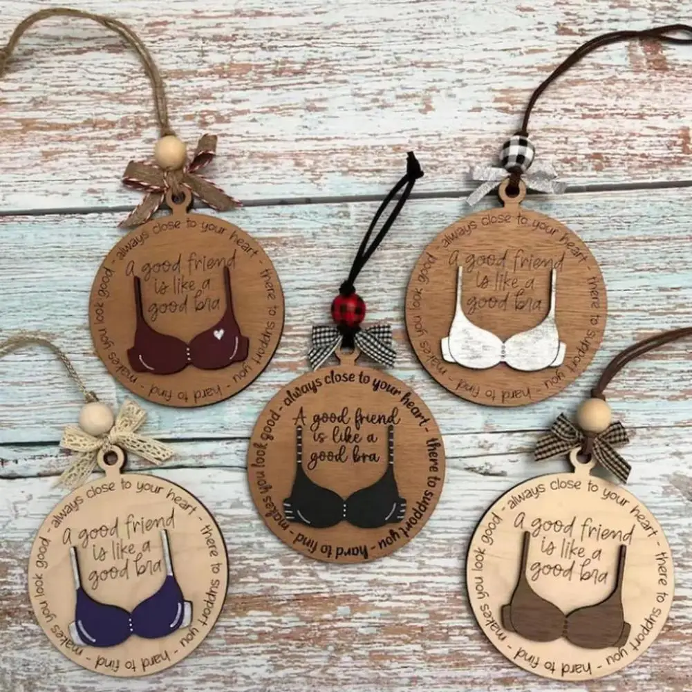 

Funny Friendship Gift Unique Holiday Decor Funny Bra Pendant Friendship Ornament for Home Decoration Coworker Gifts