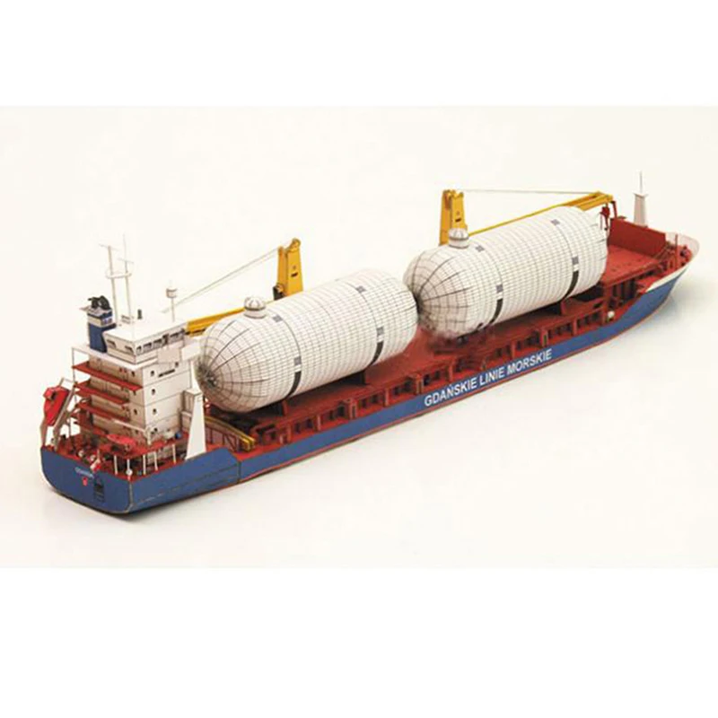 Gdansk Cargo Ship DIY Handcraft 3D Paper Card Model Sets 1:400