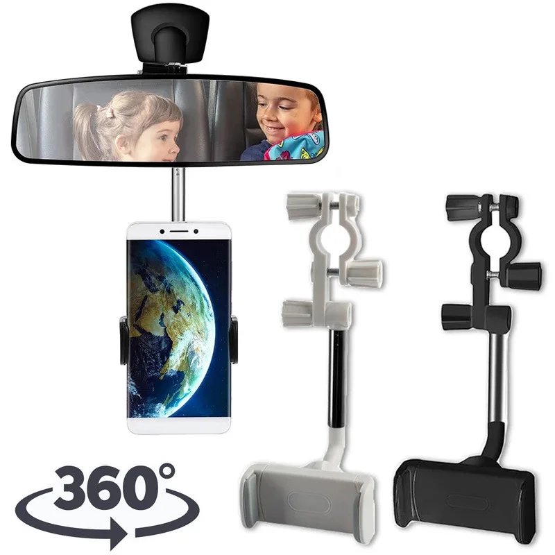 

Universal Car Phone Holder 360 Degrees Rotating Car Rearview