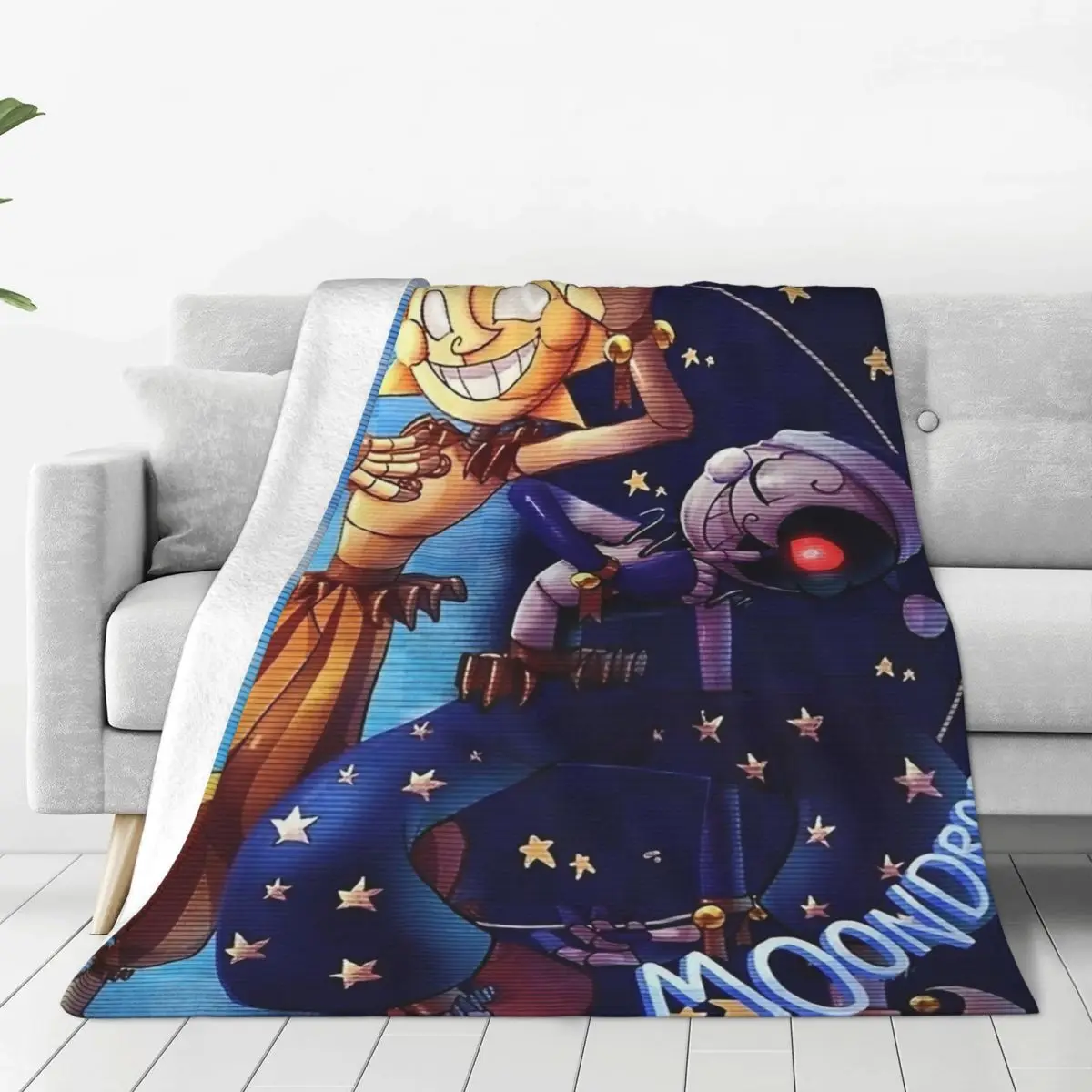 Sunnydrop Moondrop Fnaf Security Breach Coperte In Velluto Coperta Per Biancheria Da Letto Tappeto Da Viaggio Morbido