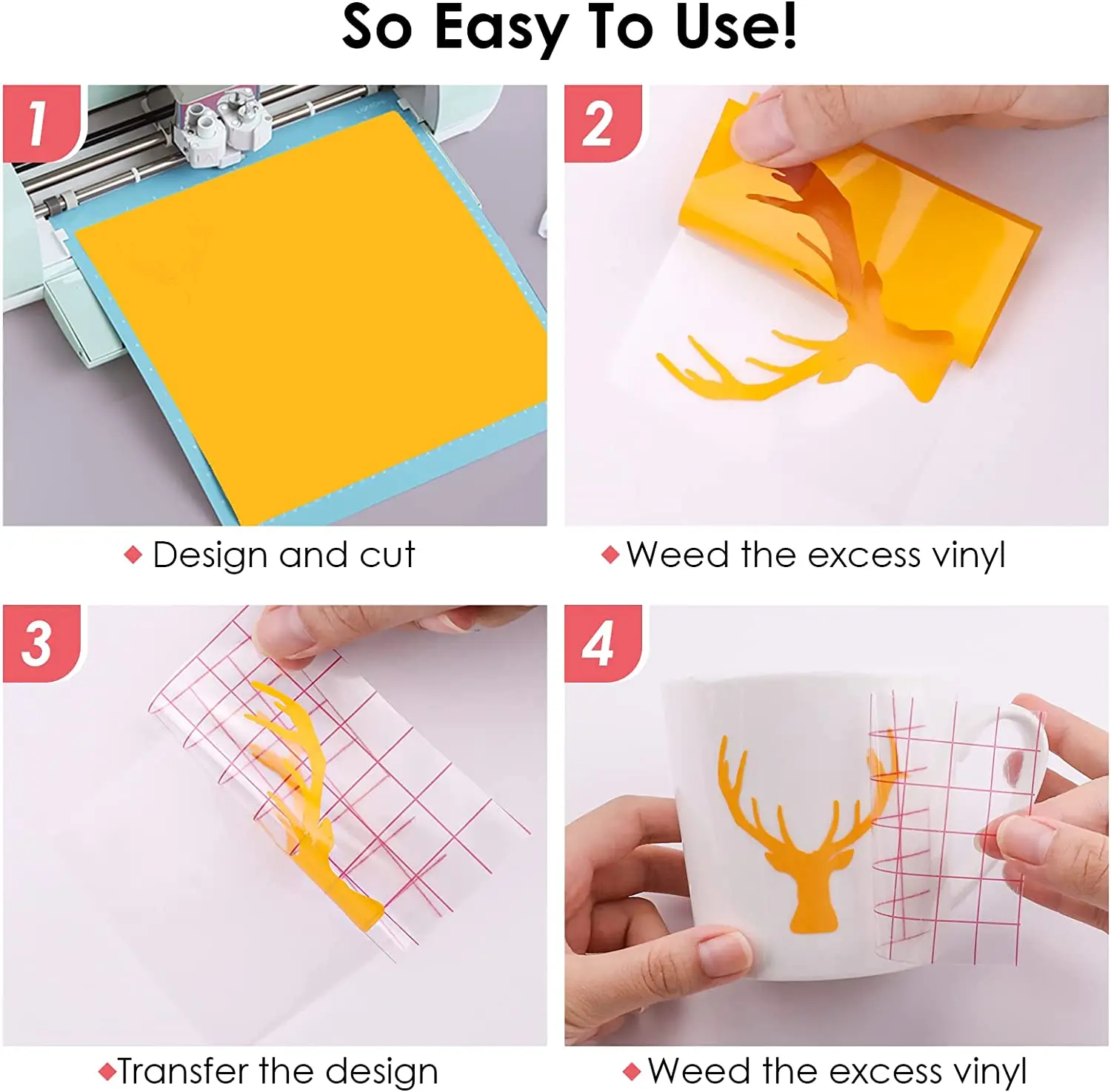 HTVRONT 100pcs 12X12Inch Multi Color Self Adhesive Vinyl Sheets