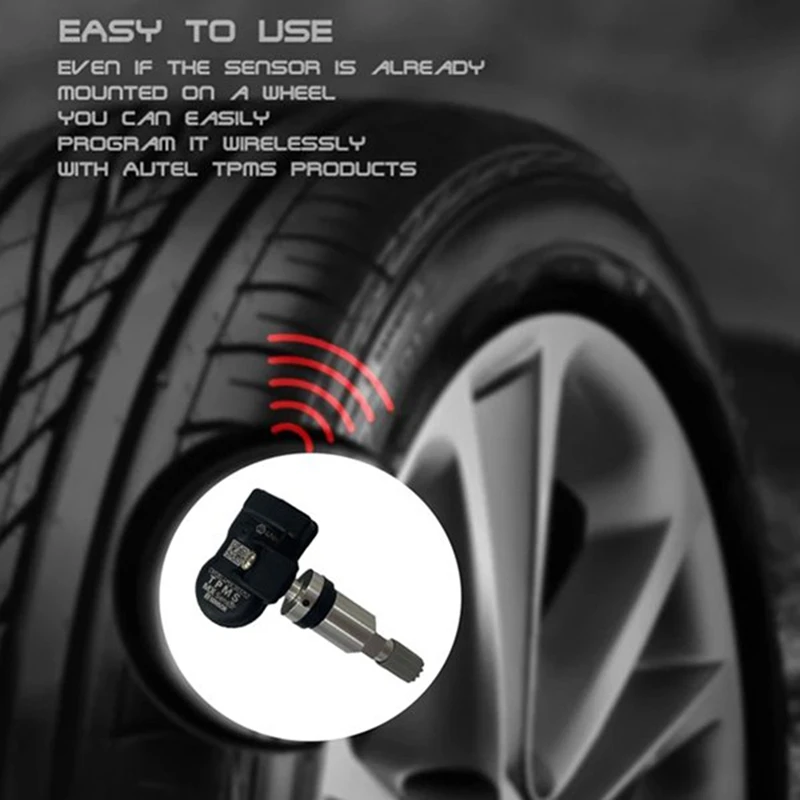 TPMS Sensor Programmable Fit For AUTEL Tire Pressure Monitoring System 433Mhz 315MHZ Sensor Universal 2 In 1