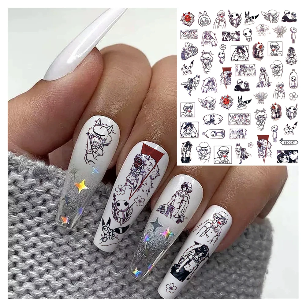 TSC-159 TSC-225 Hunter Robber Corps Spider Magic boy HP 3D Back glue Nail Art Stickers Decals Sliders Nail ornament decoration