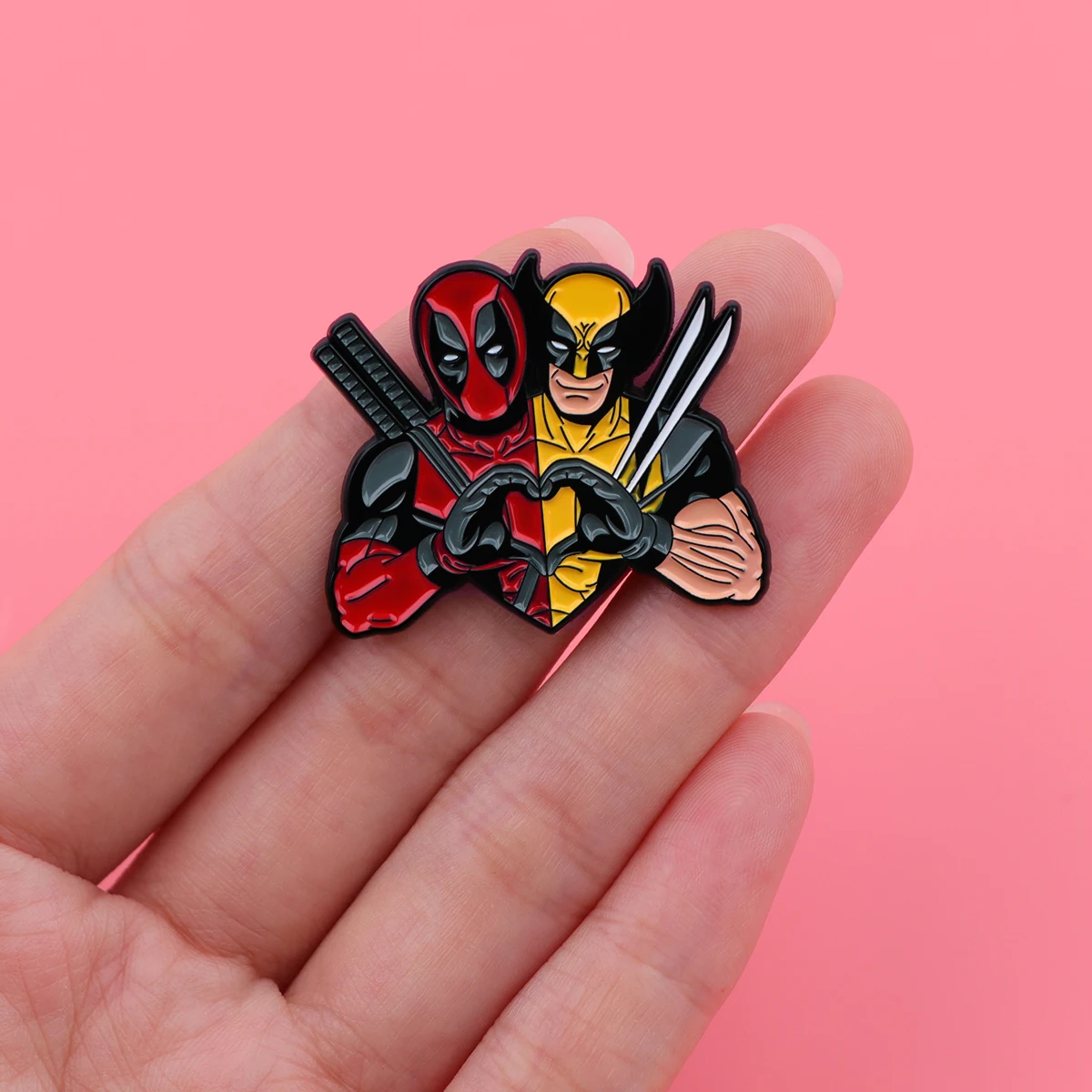 Cartoon Movie Hero Metal Brooch – Stylish Lapel Pin for Bags, Collars, and Clothes