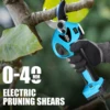 SW-8605Pro 40mm 21V Cordless Pruner Lithium-ion Pruning Shear Efficient ScissorsBonsai Electric Tree Branches Garden Tools 3