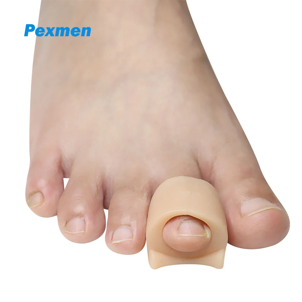 

Pexmen 2/4Pcs Soft Gel Toe Separators Toe Spacers Bunion Corrector for Overlapping Hallux Valgus and Hammertoe Foot Care Tool