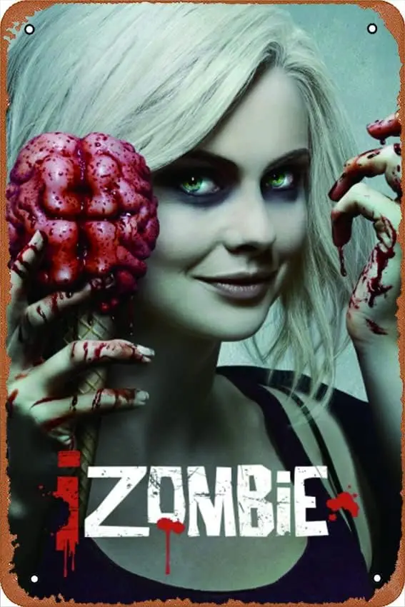 

Izombie Tv Show Ретро жестяной знак Прочный Настенный декор Металлический Знак Домашний винтажный Декор для спальни знак 8x12 дюймов