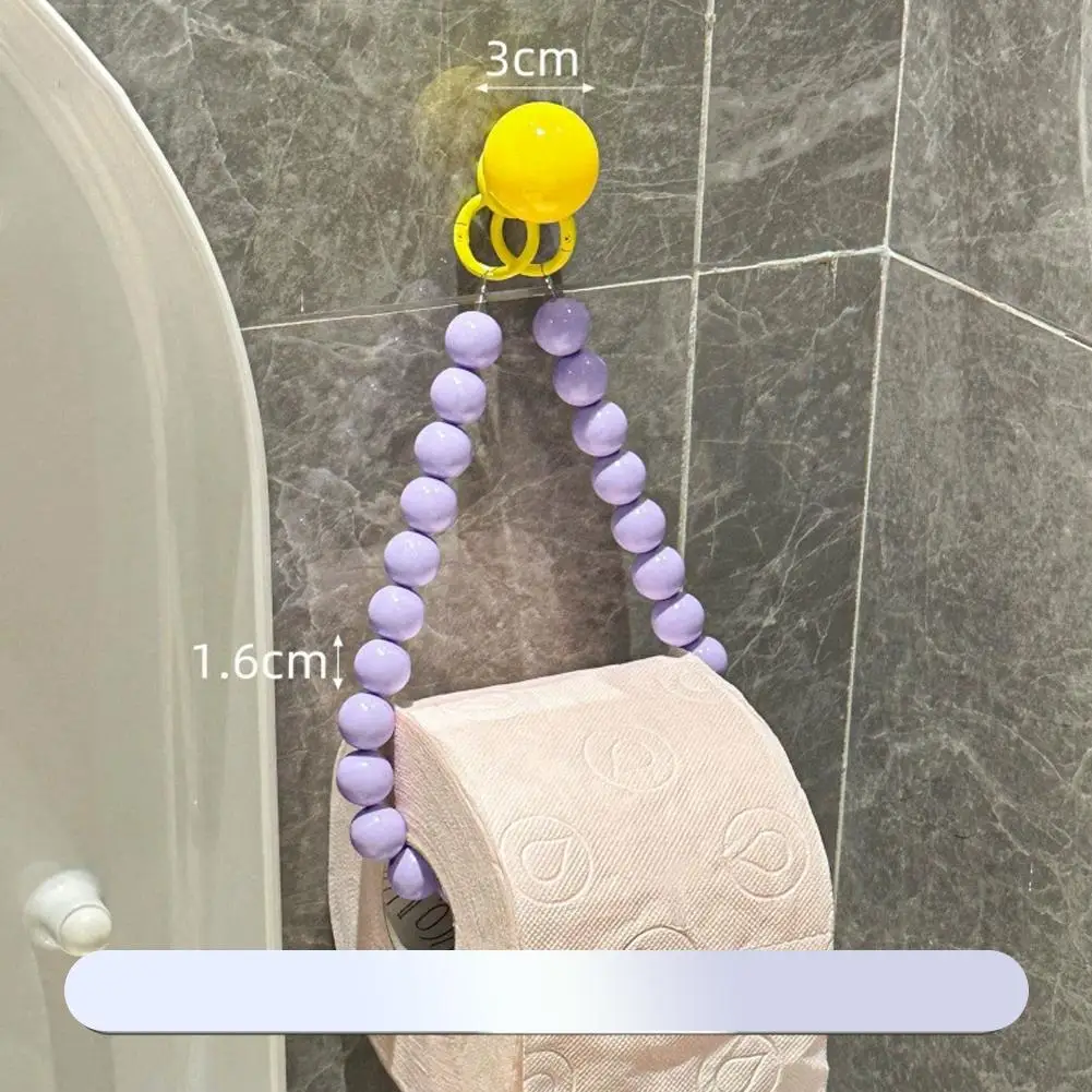 Pearl Hanging Beaded Tissue Holder Phone Chain Home Storage Organizer Bathroom Decoration Accessories 1pcs tissue holder