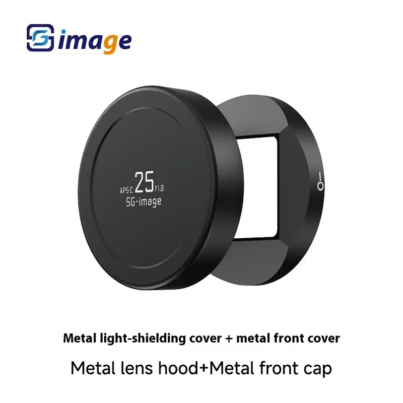 SGimage AF 25mm F1.8 lente de gran apertura Prime APS-C cámara para fotografía de retratos con Sony E Fujifilm XF Nikon Z-mount