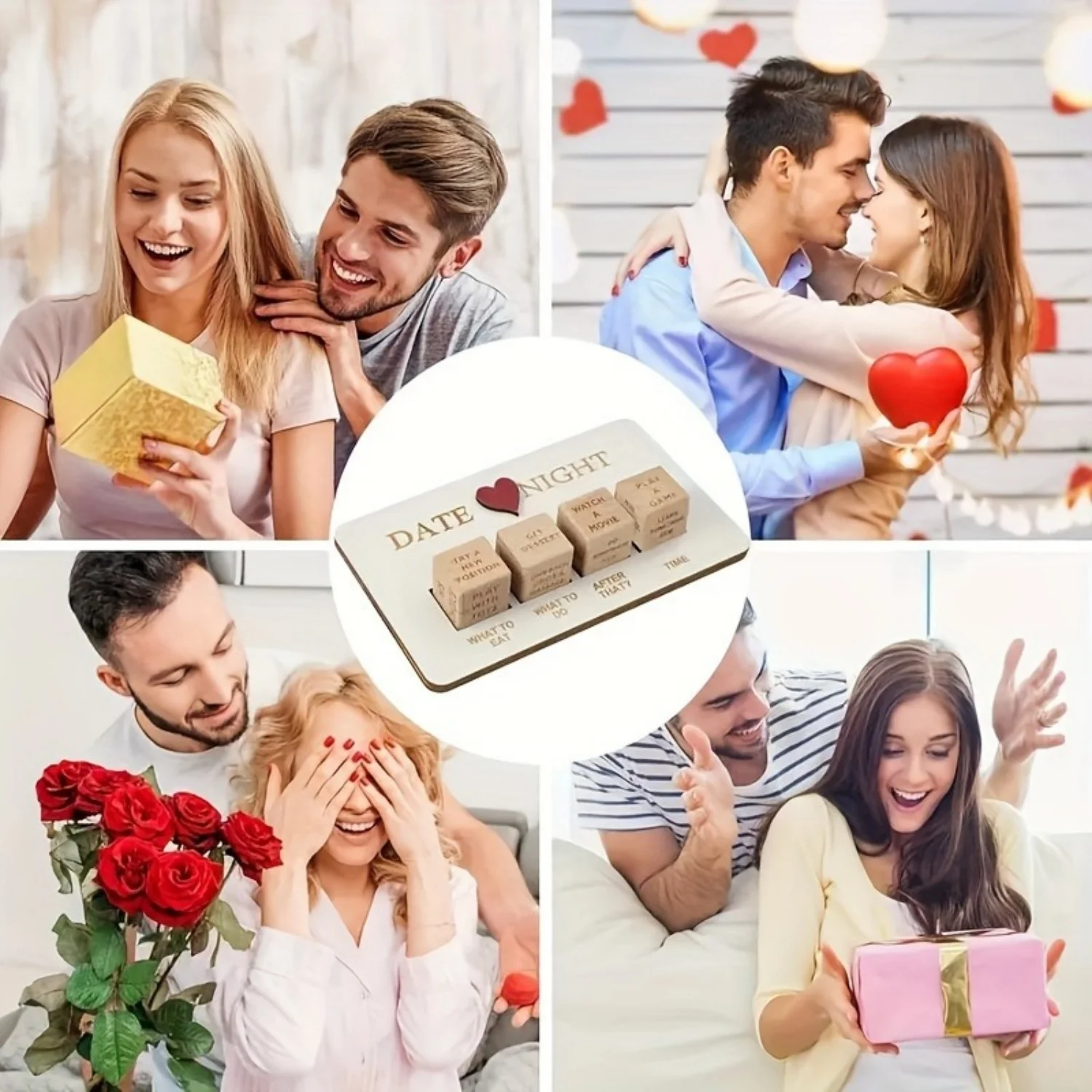 Date Night After Dark Edition: Wooden Dice Game for Couples - Anniversary Edition
