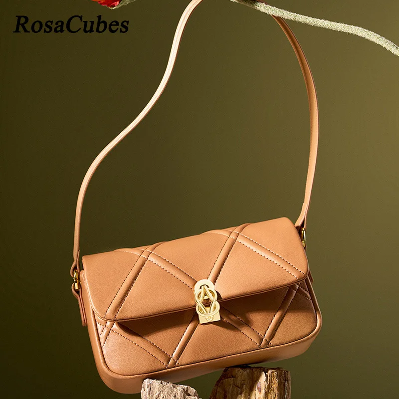 

2023 New Luxury Women's Shoulder Bags Fashion Design Lady Messenger Bag Casual Split Leather Crossbody Bag Girl Underarm Bags