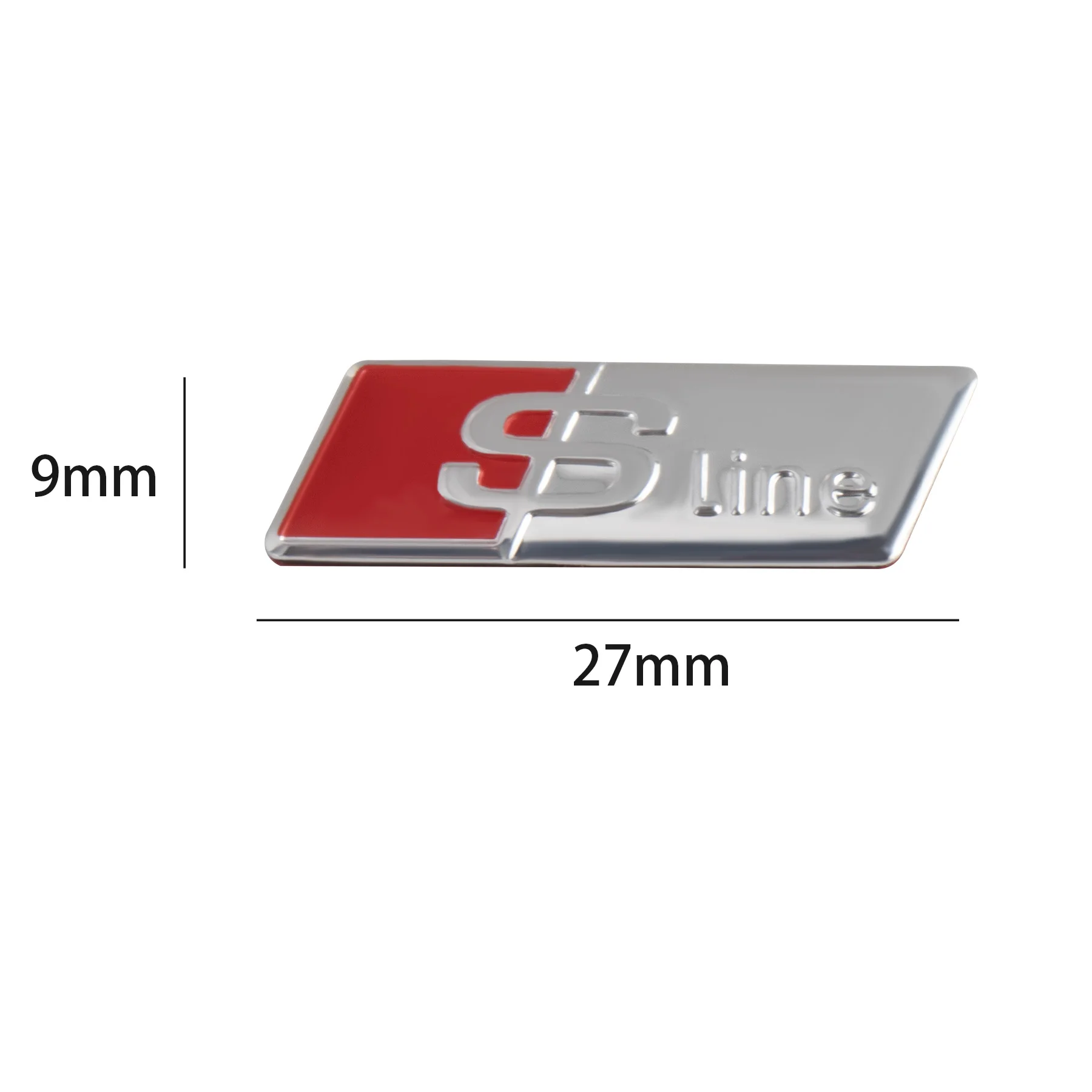 3D Aluminum Car Steering Wheel Sticker SLINE RS Badge Decoration Audi Quattro TT A4 A3 A5 A6 A7 A8 Q3 Q5 Q7 TTRS Accessories