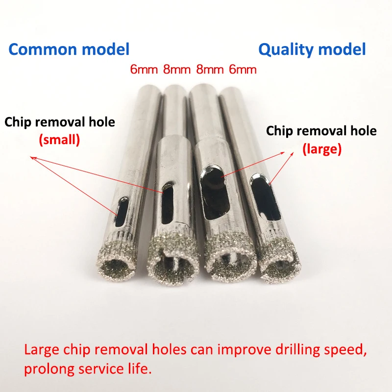 1pcs Full-size 2-160mm Saw Hole Drill Bit Diamond Drill Bit Diamond Coated Electroplated Glass Bit Cutter Tile Marble Diamond Glass Hole Opener