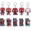 FUNKO Keychain Spider-Man: Across The Spider-Verse Multiple Forms Q-version Model Periphery Collection Pocket Keychain Kid Gift 6