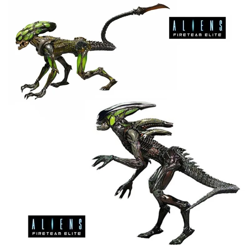 Alien Coal Avp Xenomorph Fireteam Elite 2Rd Lineup Splitter Burster Alien Solider Visione Termica Pvc Action Figure Toy