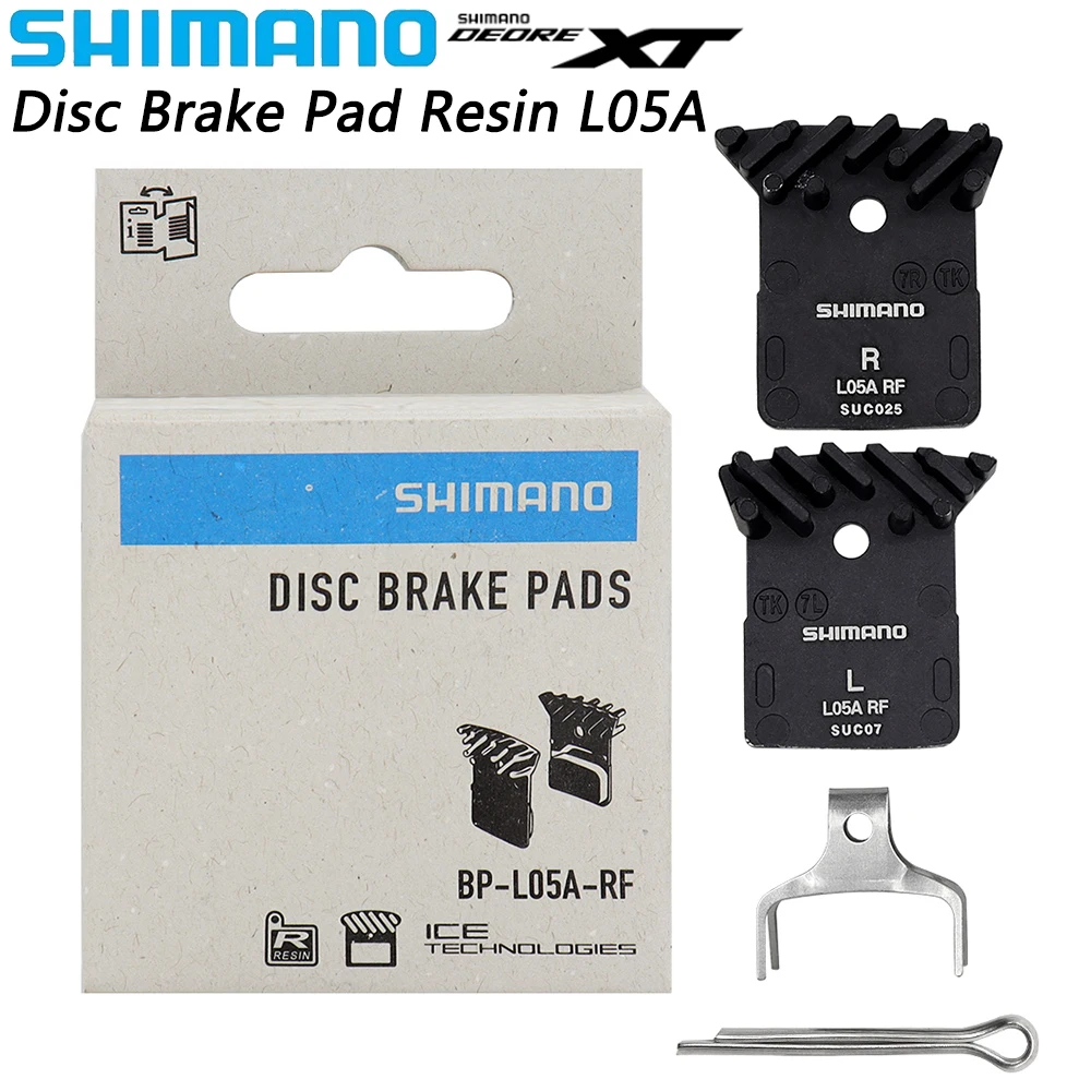 Shimano L05A Pastiglie Freno A Disco Resina Con Aletta Per Mtb Road Bike Compatibile M8100 M7100 R9150 R7100 R8050 Parti Di Biciclette Originali