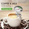 5-Inch Dial Probe Thermometer 0-100 °C Milk Coffee Thermometer Instant Read Stainless Steel for Kitchen Food Cooking Milk Coffee 6