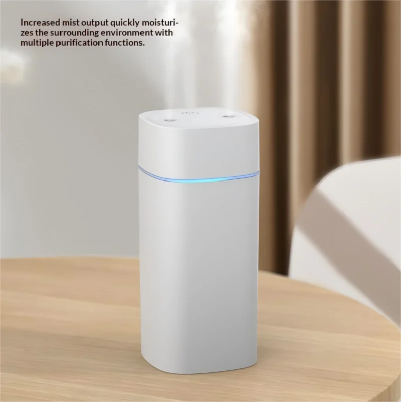 USB Humidifier Mini Dual Spray for Home and Bedroom