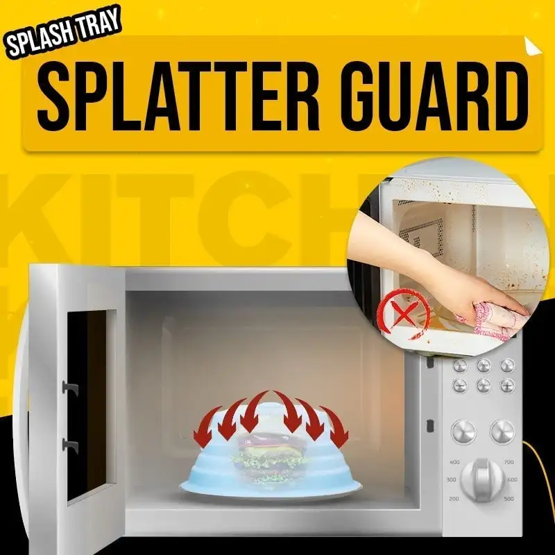 New Microwave Cover Splatter Guard Magnetic Folding Lid Microwave Plate  Cover anti-scalding Splash-proof Cover Heating Mantle - AliExpress