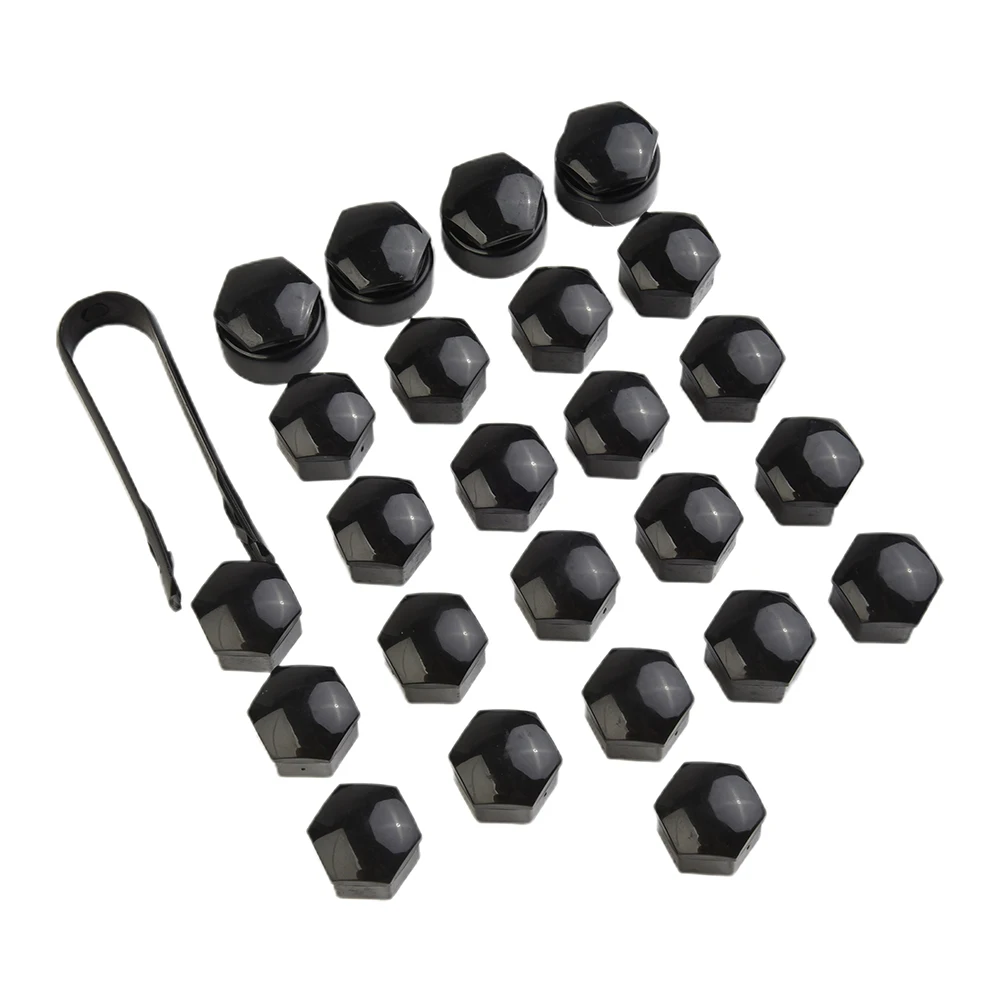 

Locking Cap Wheel Nut Cap Black Wheel Bolt Cap Cover Front Left Nut Parts Plastic Rear Trims Accessories Right