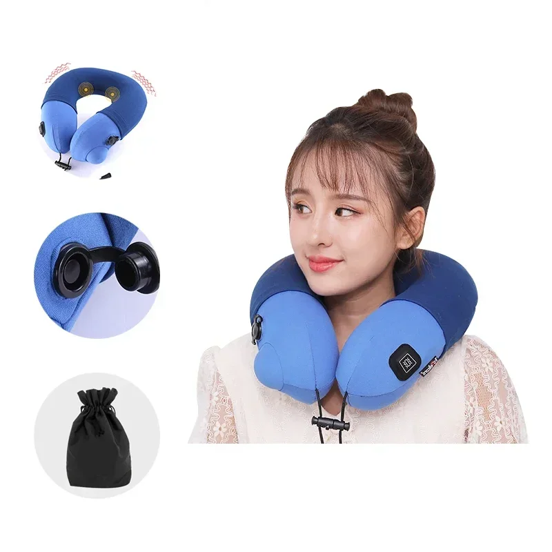 뷰티 자동차 여행 홈 마사지 베개, 전기 마사지 베개, 목 어깨 등 마사지기