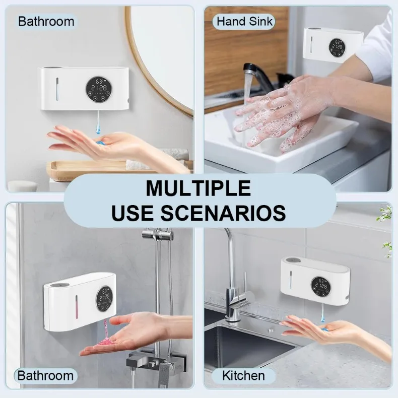 Waterproof SmartFoam dispenser used in bathroom